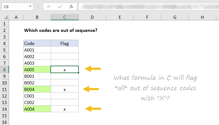 Out of sequence formula challenge #2