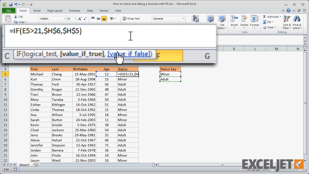 excel shortcut for viewing formulas mac