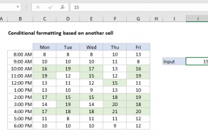 Excel formula: Conditional formatting based on another cell