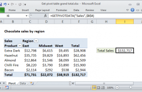 Excel formula: Get pivot table grand total