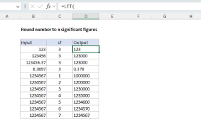Excel formula: Round number to n significant figures Excel formula: Round number to n significant figures