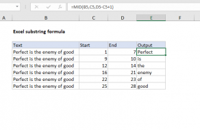 Excel formula: Extract substring