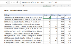 Excel formula: Extract numbers from text