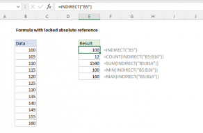 Excel formula: Formula with locked absolute reference