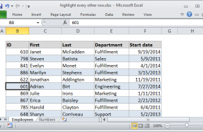 Excel formula: Highlight every other row