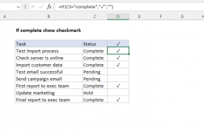 Validate input with check mark - Excel formula