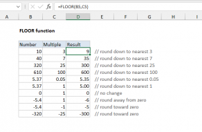 Excel Ceiling Math Function Exceljet