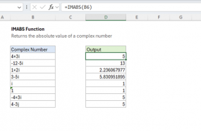 Excel IMABS function