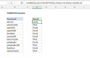 Excel ISOMITTED function
