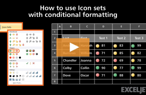 Video thumbnail for How to use Icon sets with conditional formatting