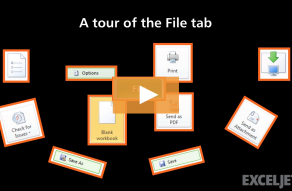 Video thumbnail for A tour of the File tab
