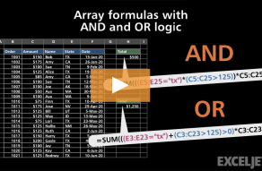 Video thumbnail for Array formulas with AND and OR logic