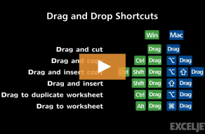 Excel Shortcut  Drag and insert copy - 4