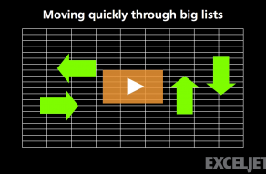 Video thumbnail for How to move around big lists fast