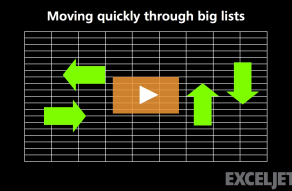 Excel Shortcut  Move to top edge of data region - 30