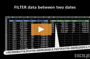 Video thumbnail for FILTER data between two dates