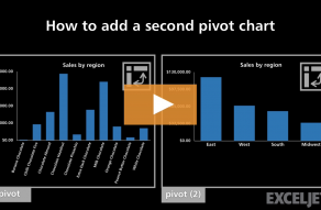 Video thumbnail for How to add a second pivot chart