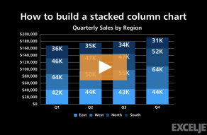 Video thumbnail for How to build a stacked column chart