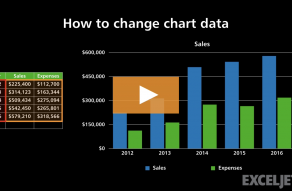 Video thumbnail for How to change chart data