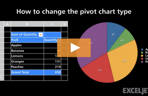 Video thumbnail for How to change the pivot chart type
