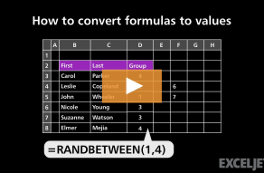 Video thumbnail for How to convert formulas to values