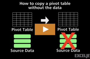 Video thumbnail for How to copy a pivot table without the data