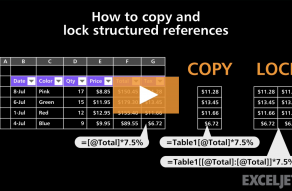 Video thumbnail for How to copy and lock structured references