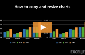 Video thumbnail for How to copy and resize charts