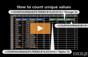 Video thumbnail for How to count unique values