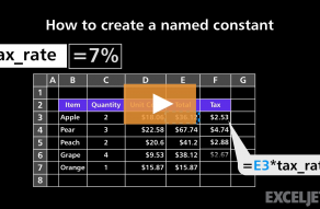 Video thumbnail for How to create a named constant