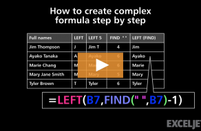 Video thumbnail for How to create a complex formula step by step