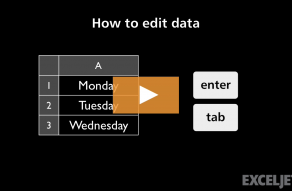 Video thumbnail for How to edit data in Excel