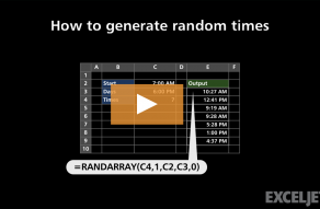 Video thumbnail for How to generate random times