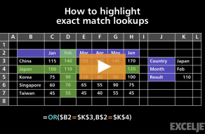 Video thumbnail for How to highlight exact match lookups