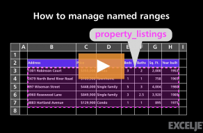 Video thumbnail for How to manage named ranges