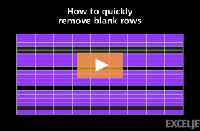 Video thumbnail for How to quickly remove blank rows