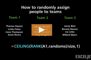 Video thumbnail for How to randomly assign people to teams