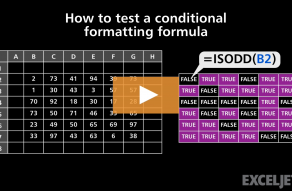 Video thumbnail for How to test a conditional formatting formula