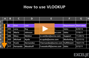 Video thumbnail for How to use VLOOKUP