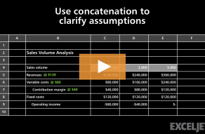 Video thumbnail for How to use concatenation to clarify assumptions