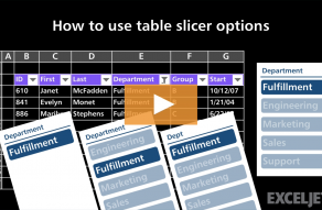 Video thumbnail for How to use table slicer options