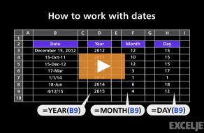 Video thumbnail for How to work with dates