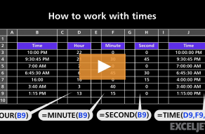 Video thumbnail for How to work with times 