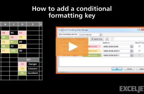 Video thumbnail for How to add a conditional formatting key