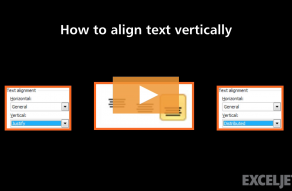 Video thumbnail for How to align text vertically in Excel