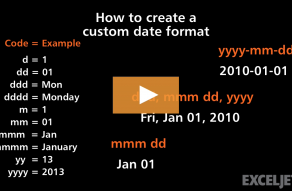 Video thumbnail for How to create a custom date format