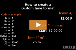 Video thumbnail for How to create a custom time format