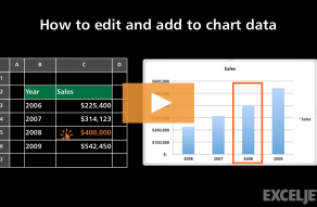 Video thumbnail for How to edit and add to chart data
