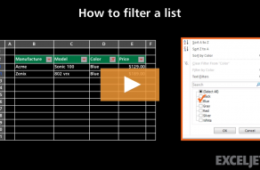 Video thumbnail for How to filter a list