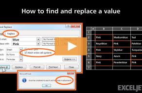 Video thumbnail for How to find and replace a value